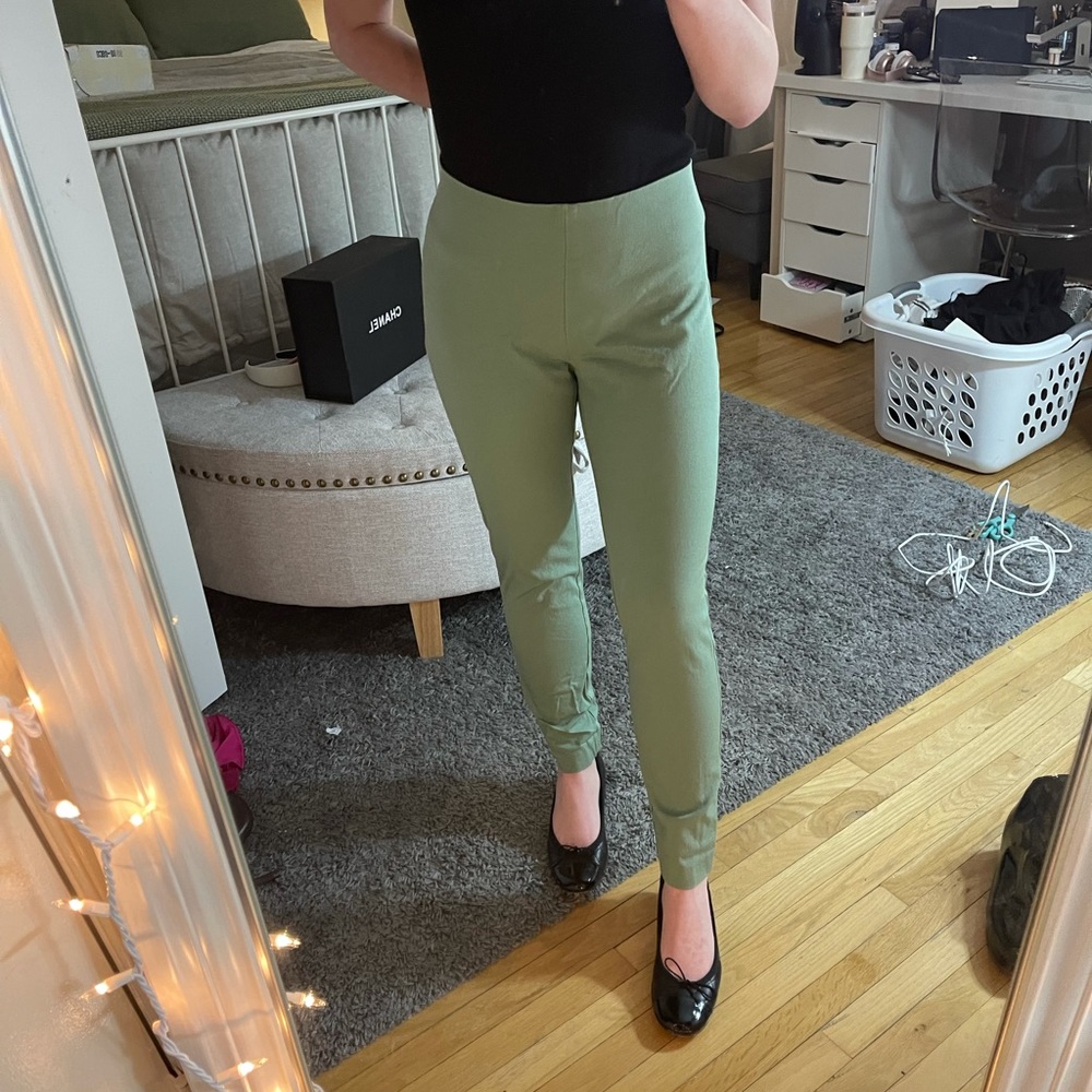 mint green work pants from target